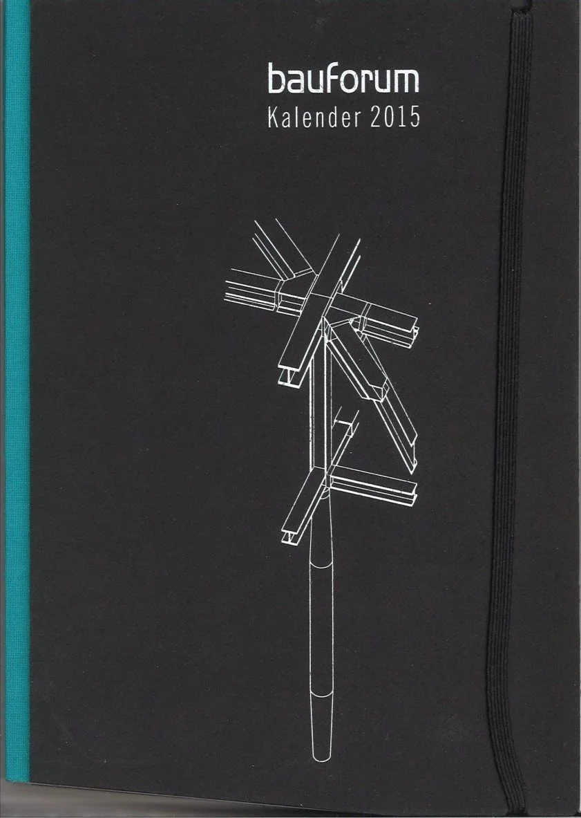 Schwarzes Cover eines Kalenders für das Jahr 2015