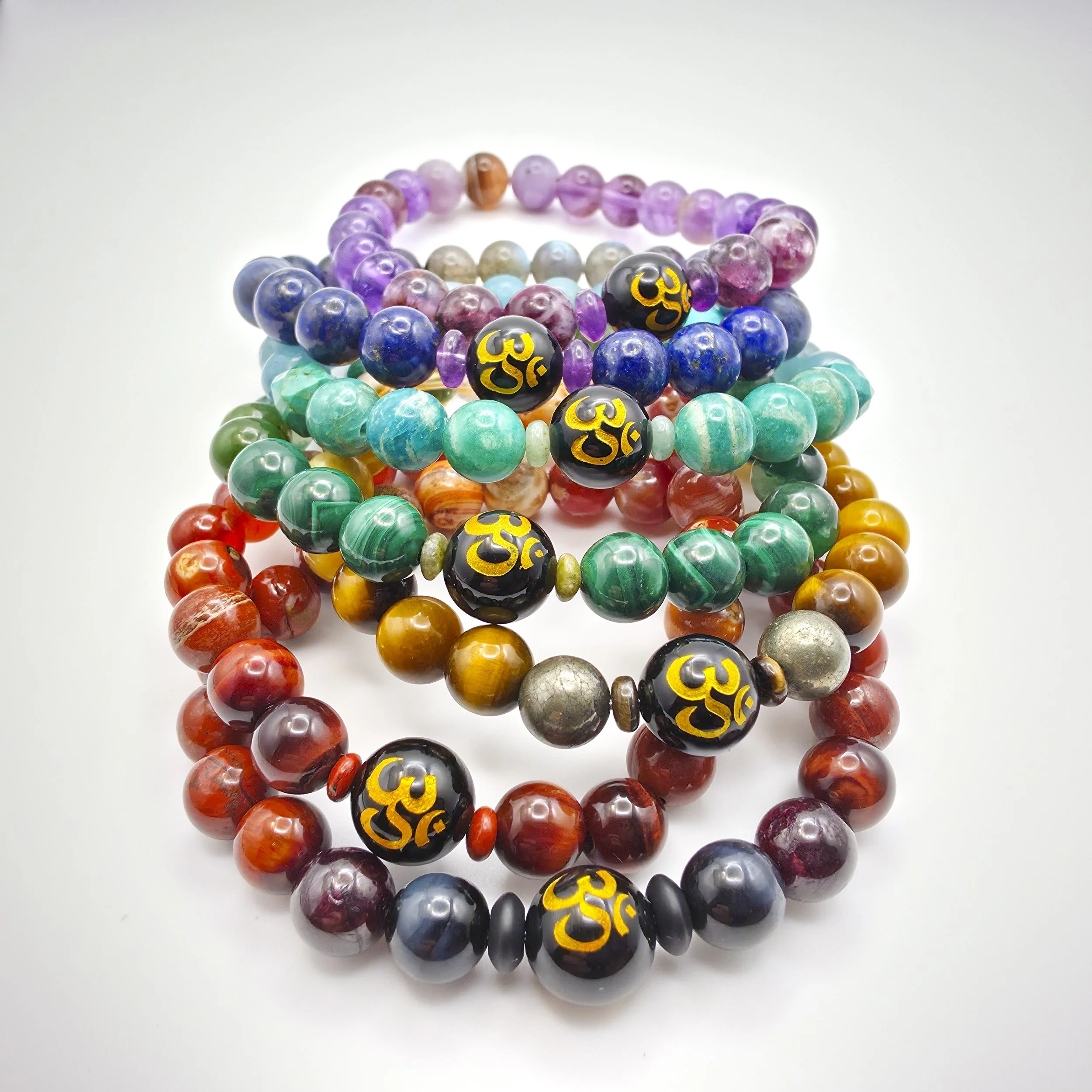 ASSORTED 8MM CHAKRA BRACELETS