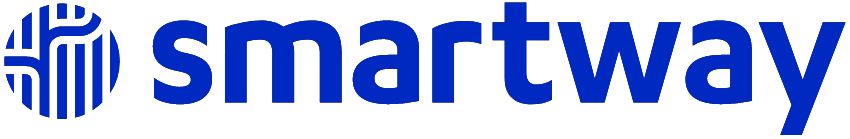 Le logo de l'entreprise Smartway en bleu.