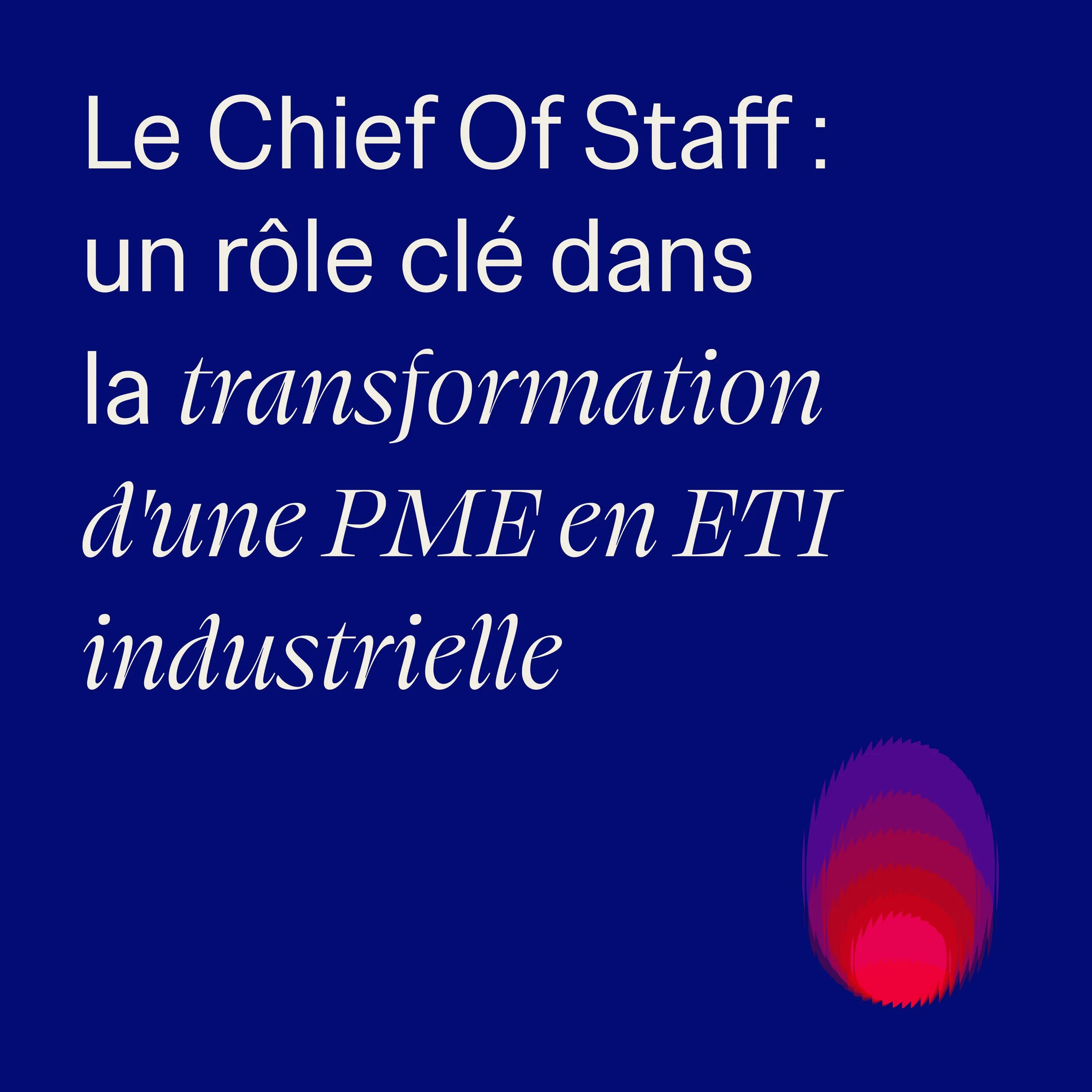 The Chief of Staff: a key role in transforming an SME into a mid-sized industrial company