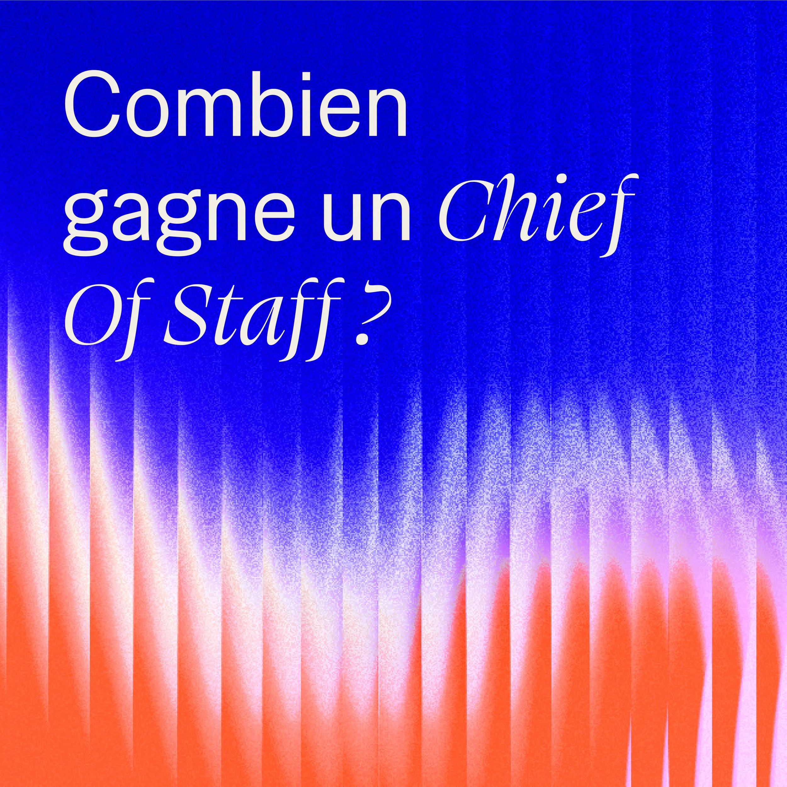 How much does a Chief of Staff earn?