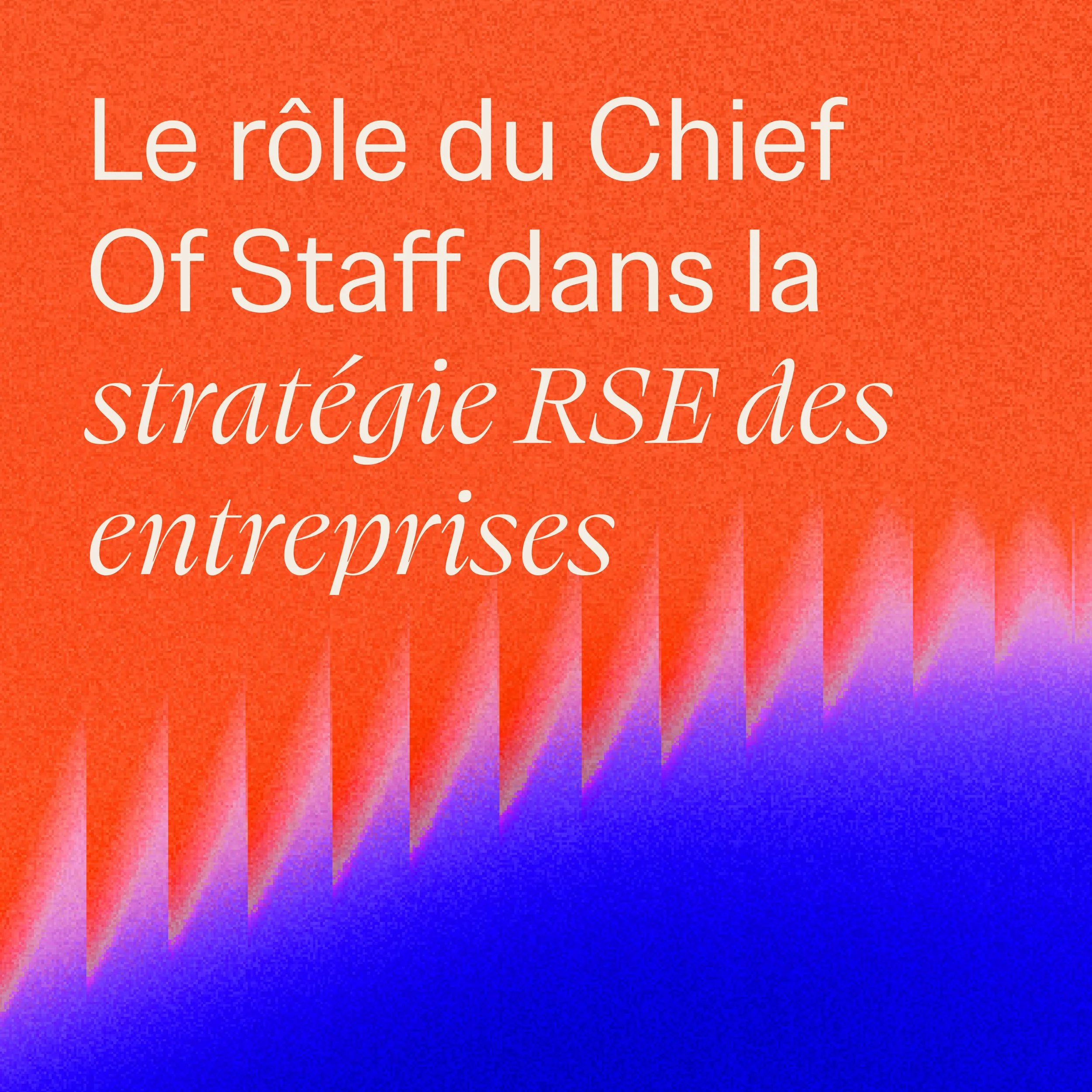The Chief of Staff: the new catalyst for CSR strategy