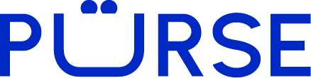 Le logo de l'entreprise PURSE en bleu.