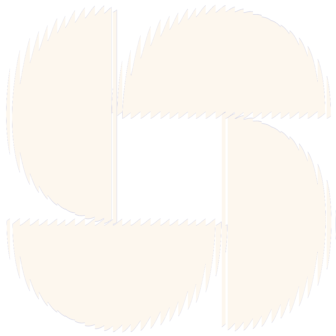 Une forme géométrique et pixelisée de couleur beige.