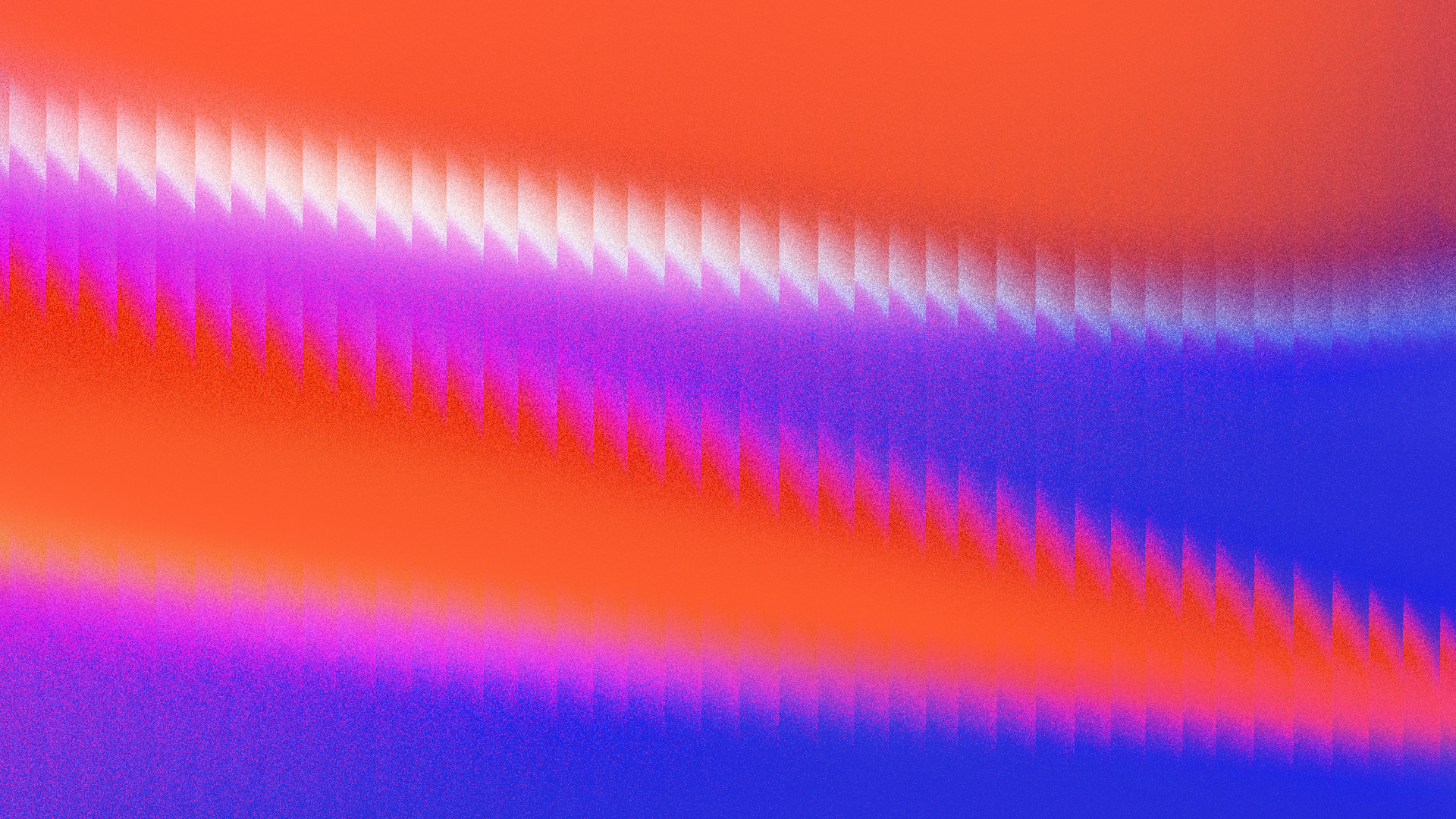 Décor abstrait avec des dégradés de couleurs orange, violet et bleu, avec un motif de points ou de pixels créant un effet graphique.
