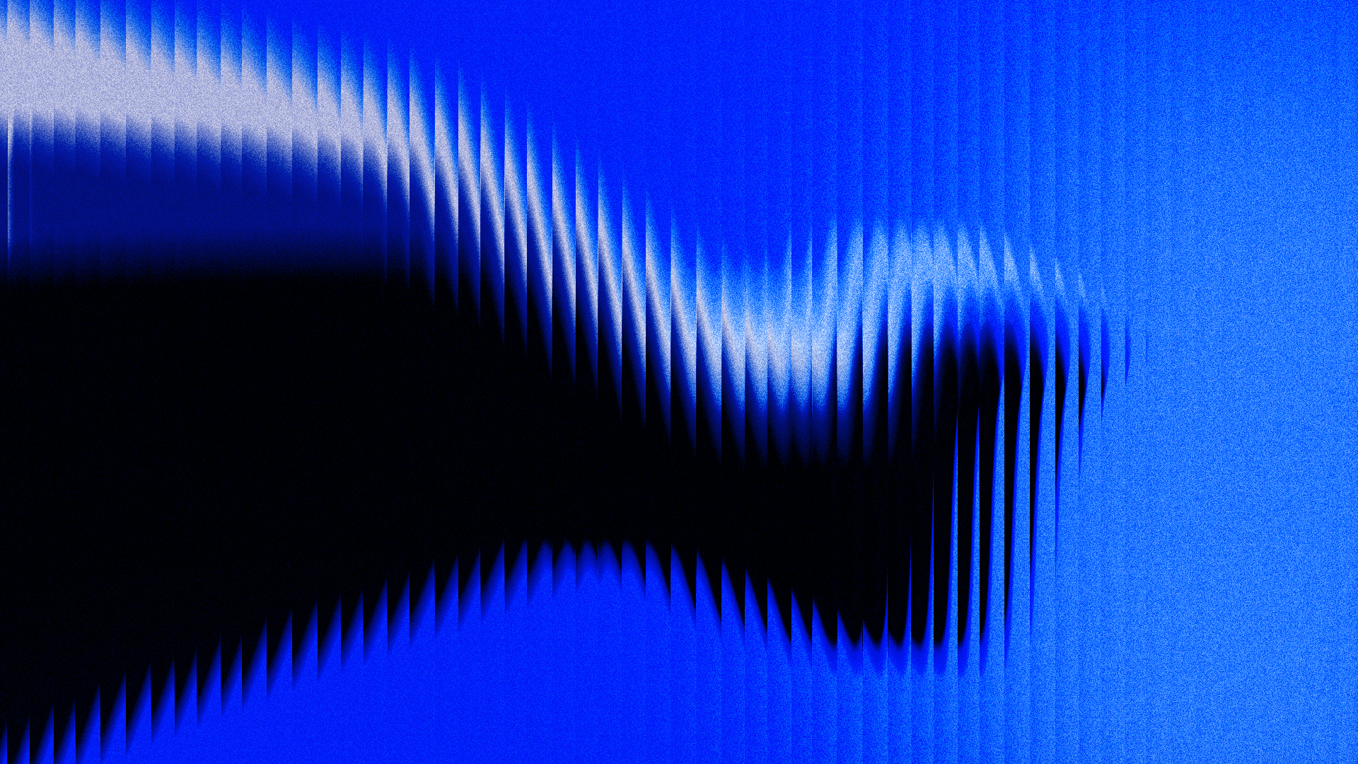 Image abstraite avec dégradés de bleu et de noir, motifs géométriques créant un effet visuel dynamique.