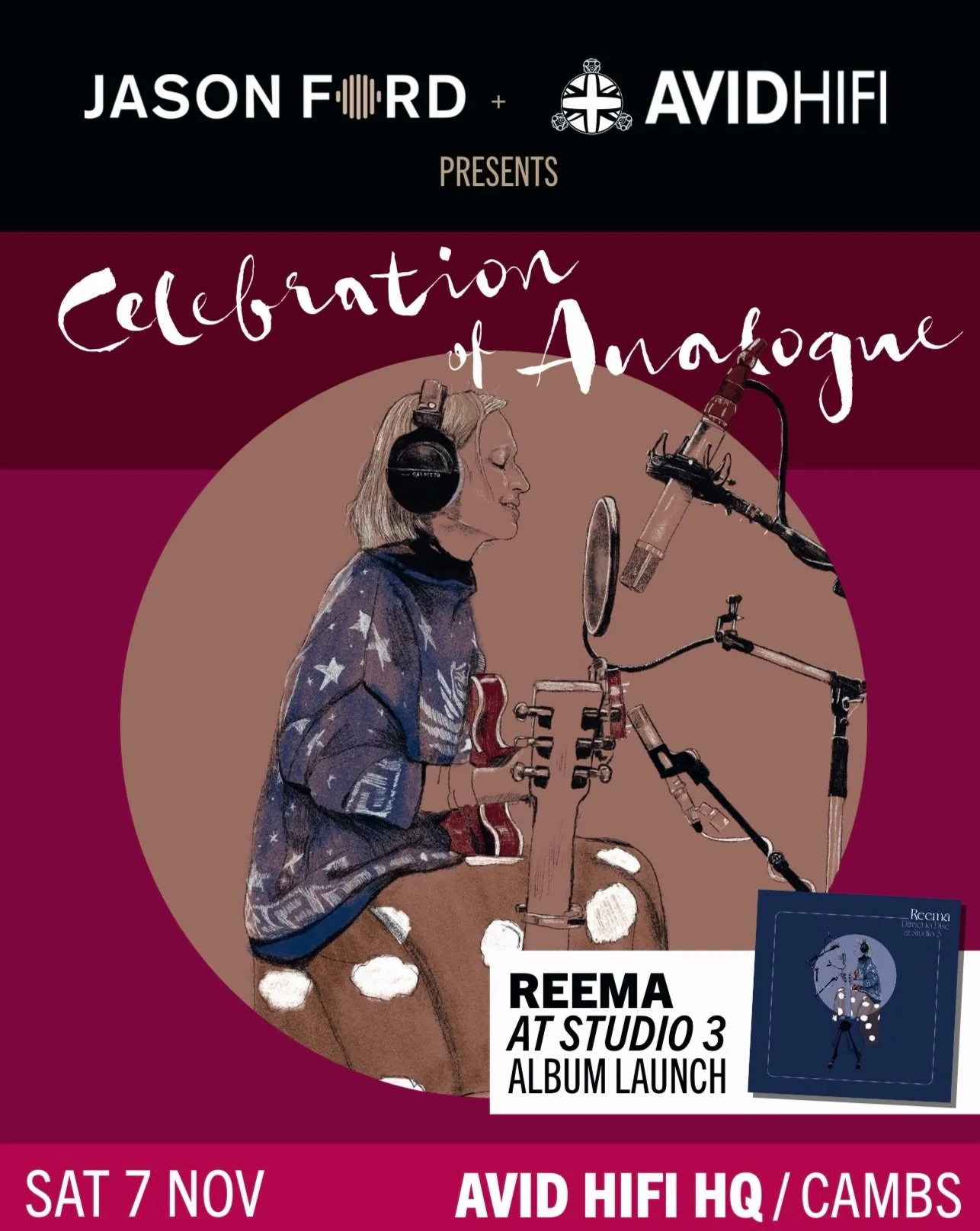 Finally, I can share what we&rsquo;ve been working on&hellip;

I&rsquo;m very pleased to announce the release of Reema&rsquo;s new album At Studio 3, recorded at Abbey Road Studios and released by LowSwing Records on 6th November.

To celebrate the r