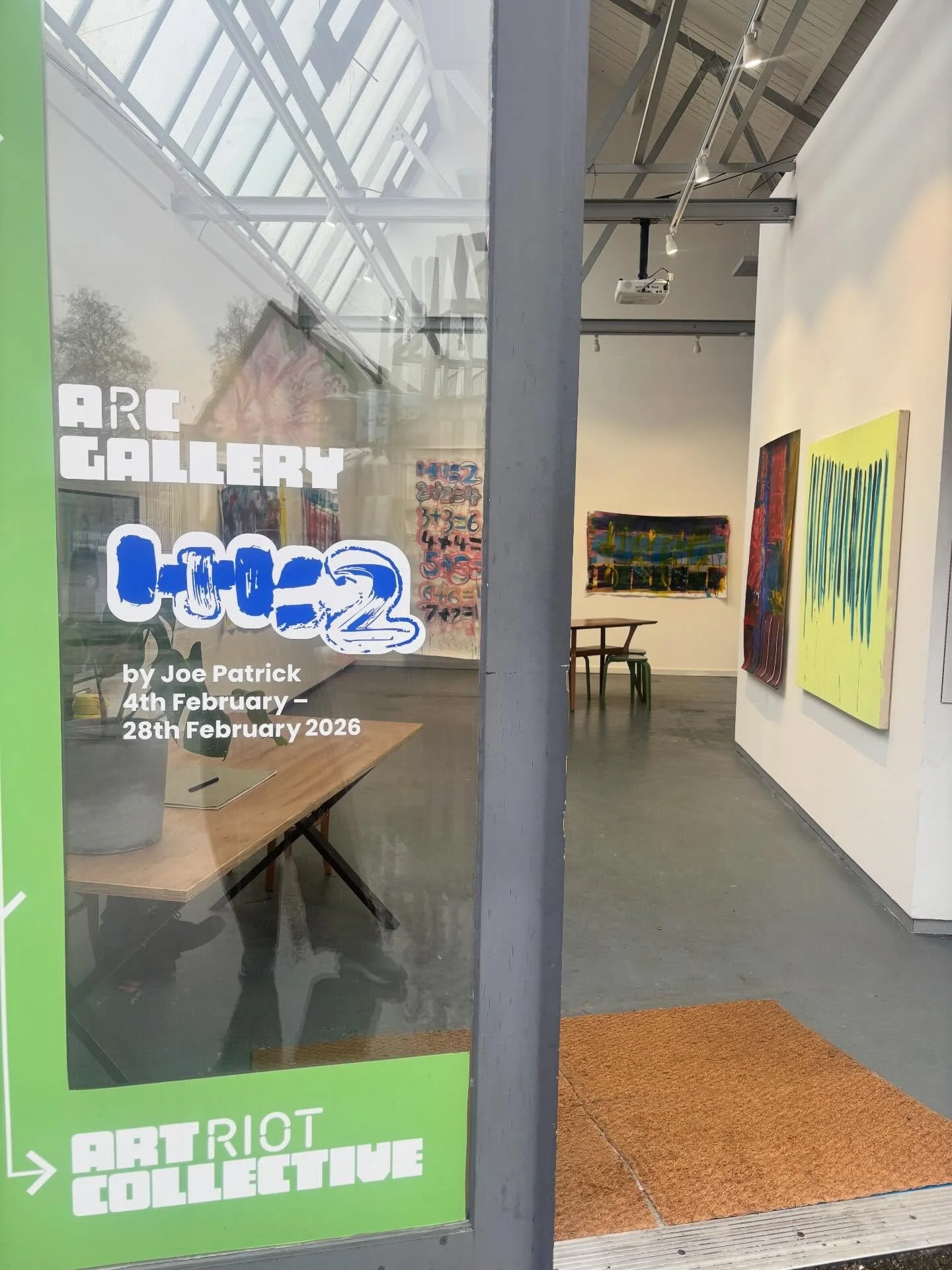 #newexhibition @artriotcollective a collection of #JoePatricks abstract paintings! Come and join us on Thursday 19th Feb for a celebration and networking event at the gallery and studio 6pm-8pm. This will be an opportunity to meet the artists and sup