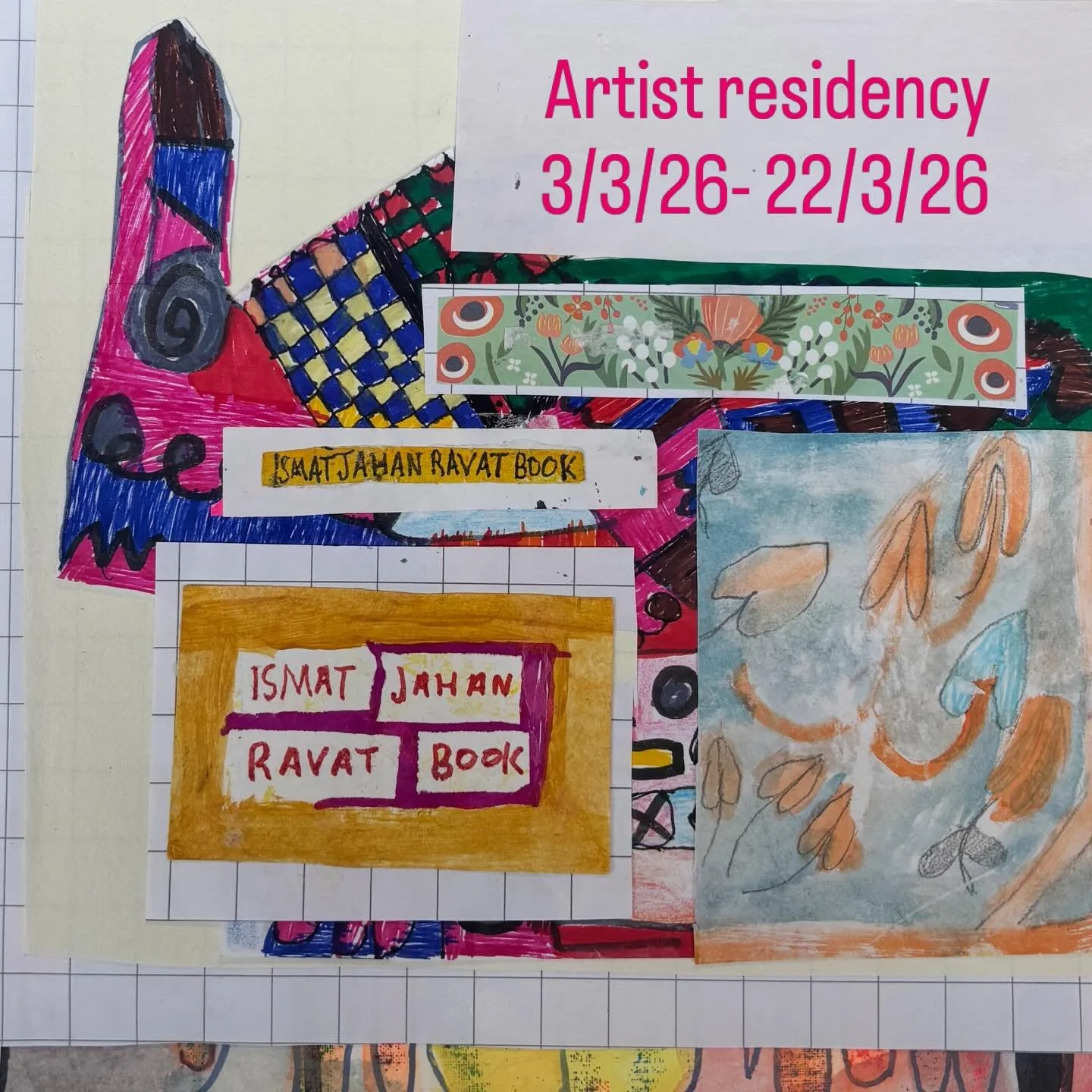 Ismatjahan Ravat starts their artist in residency in the @artriotcollective galley tomorrow!! 
Over the next month they will be exploring curatorial practice though working towards their first solo exhibition.
#IsmatjahanRavat creates work by layerin