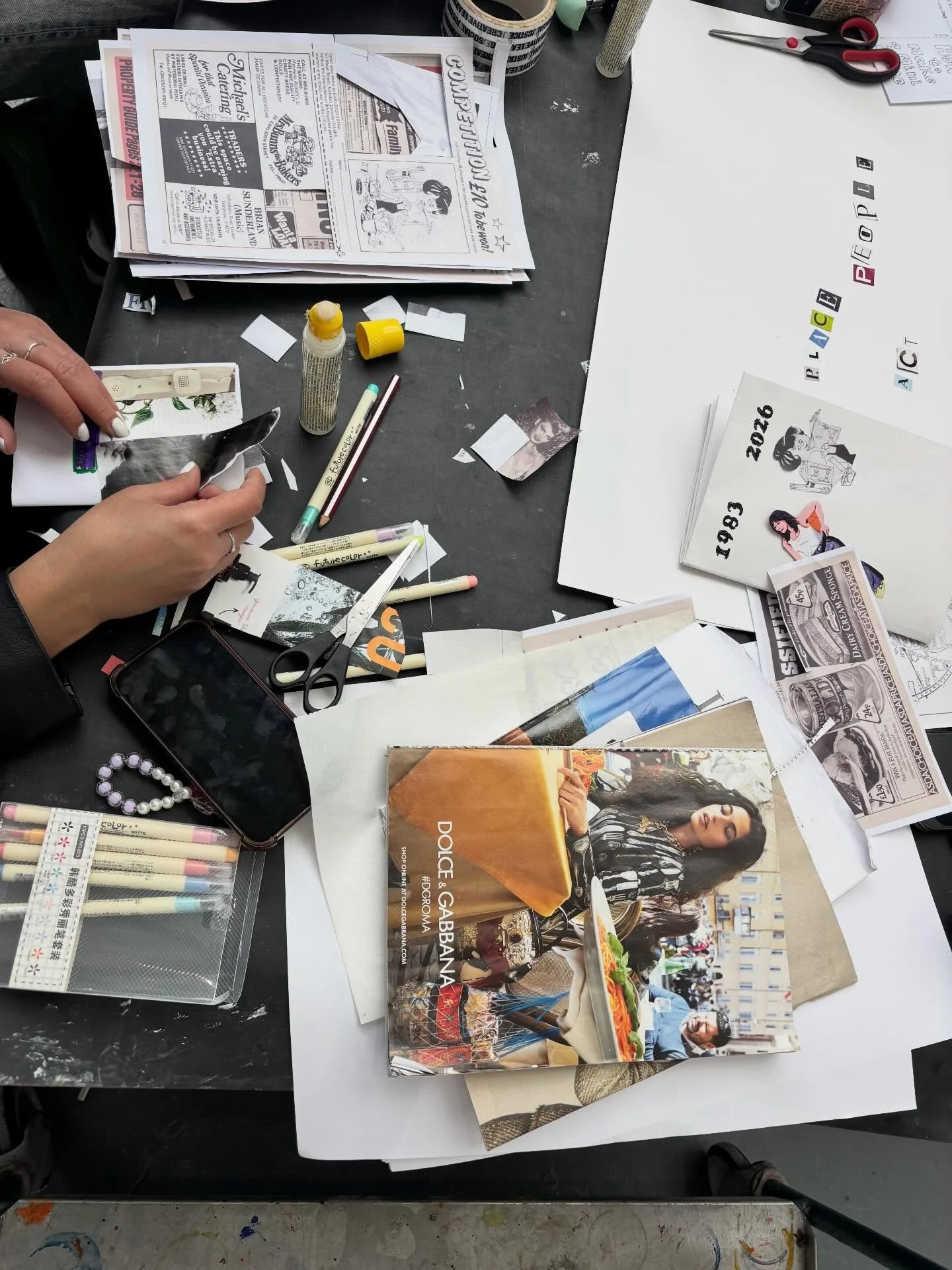 Zine making @artriotcollective with @gnomi_omiart today was a great success!! Such a compliment to Alan Van Wijgerden&rsquo;s exhibition &lsquo;1983&rsquo;