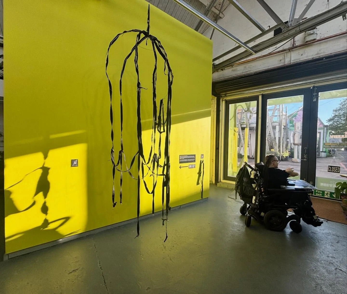 Congratulations @munkyletheartist on the opening of your exhibition. The work speaks to the systems that are meant keep us safe but in doing so restrict our lives and prevent us becoming who we need to be. It was deeply moving to look, listen and hea