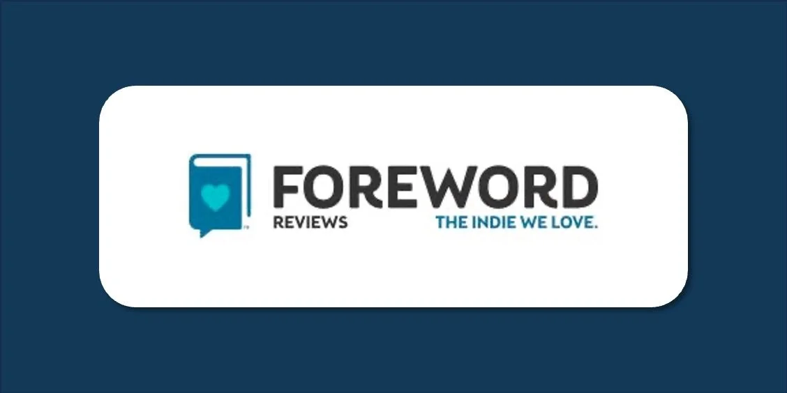 Logo for Foreword Reviews with a book icon featuring a heart and the tagline "The Indie We Love."