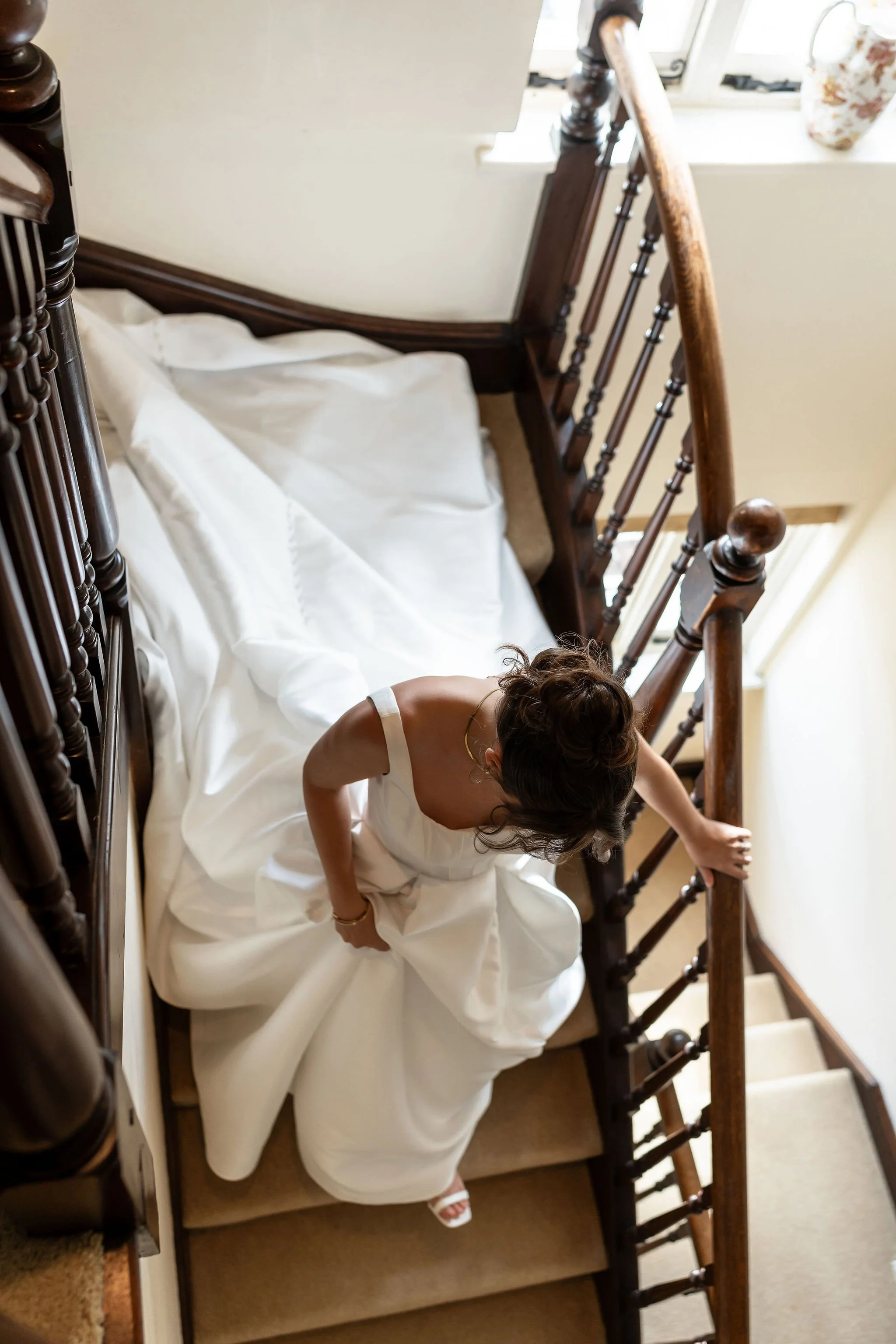 Stairs and Dress at Little Massingham Manor.jpg