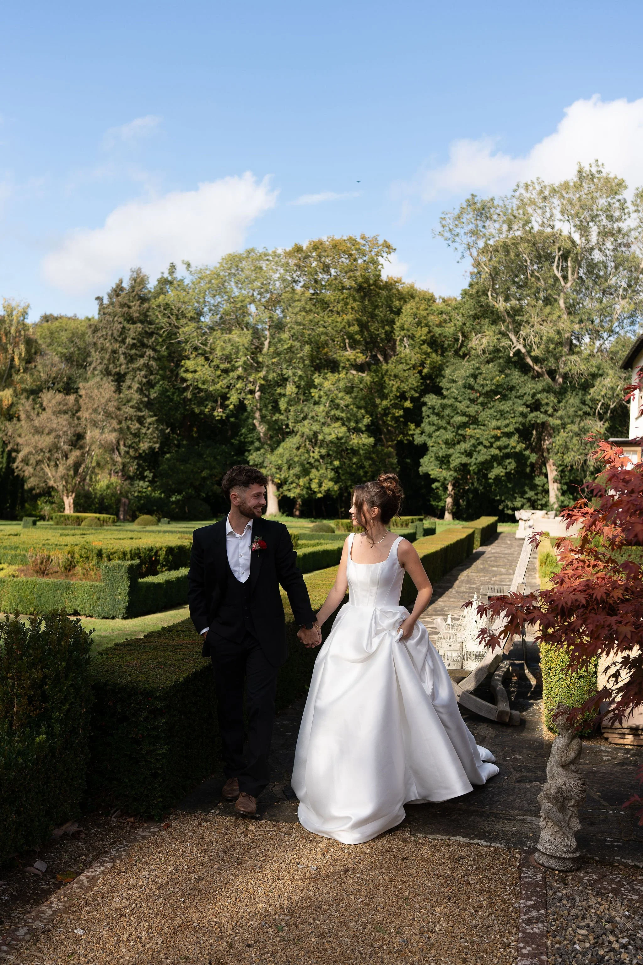 Groom and Bride at Little-Massingham-Manor-Norfolk-Wedding-Venue-148.jpg