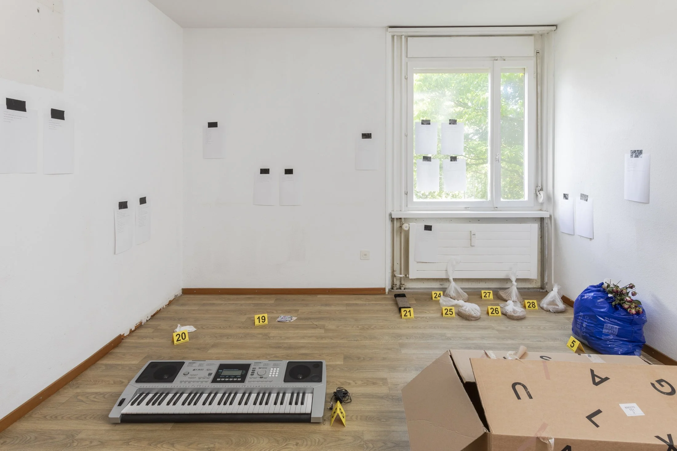 Oana Popa
they think they are, 2025 installation with observation notes, found objects, variable in size

Photo credit: Oliver Kümmerli