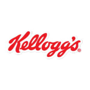 Kellogg's logo in red cursive text on a white background.