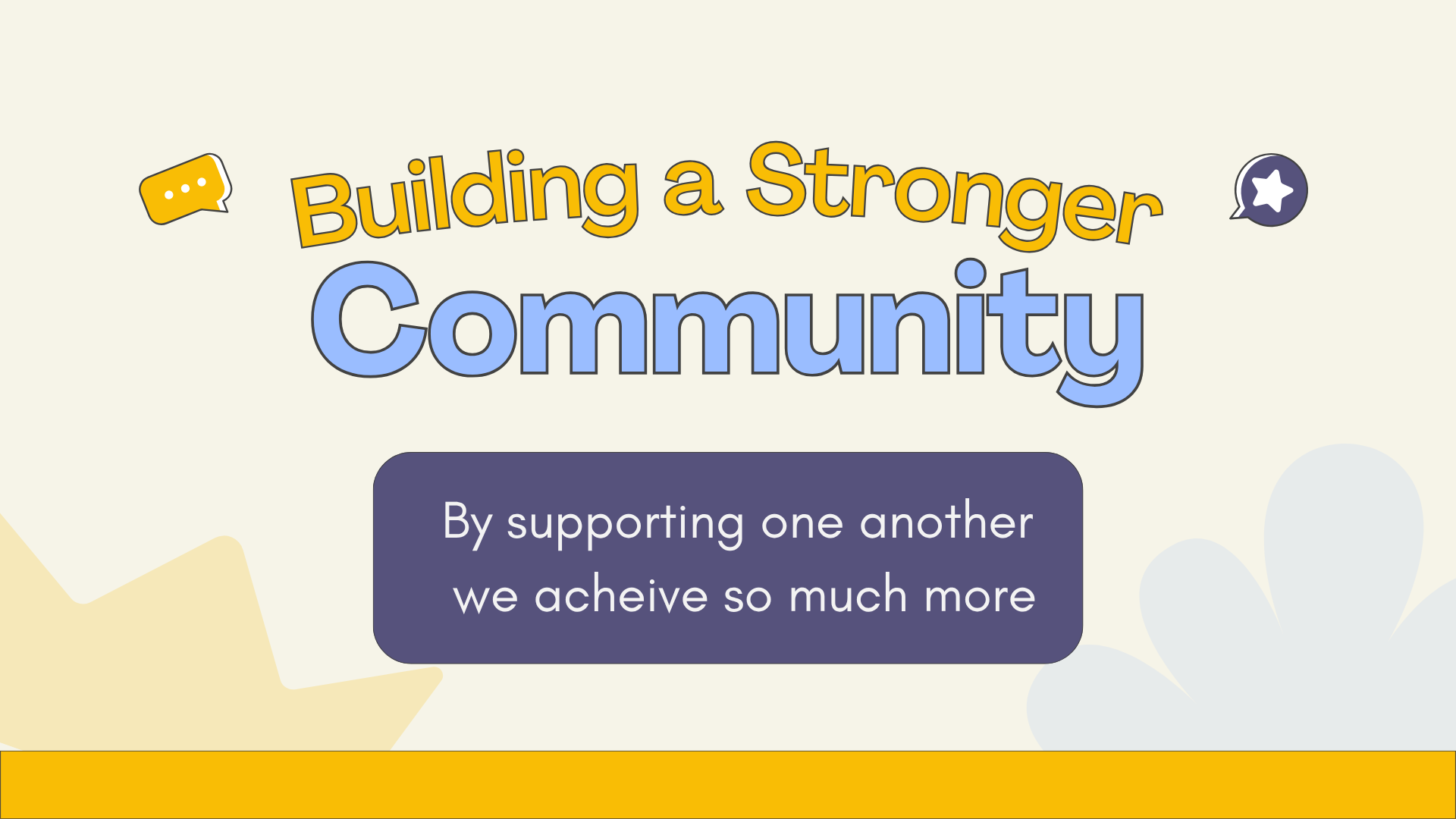 New Regular Support Events