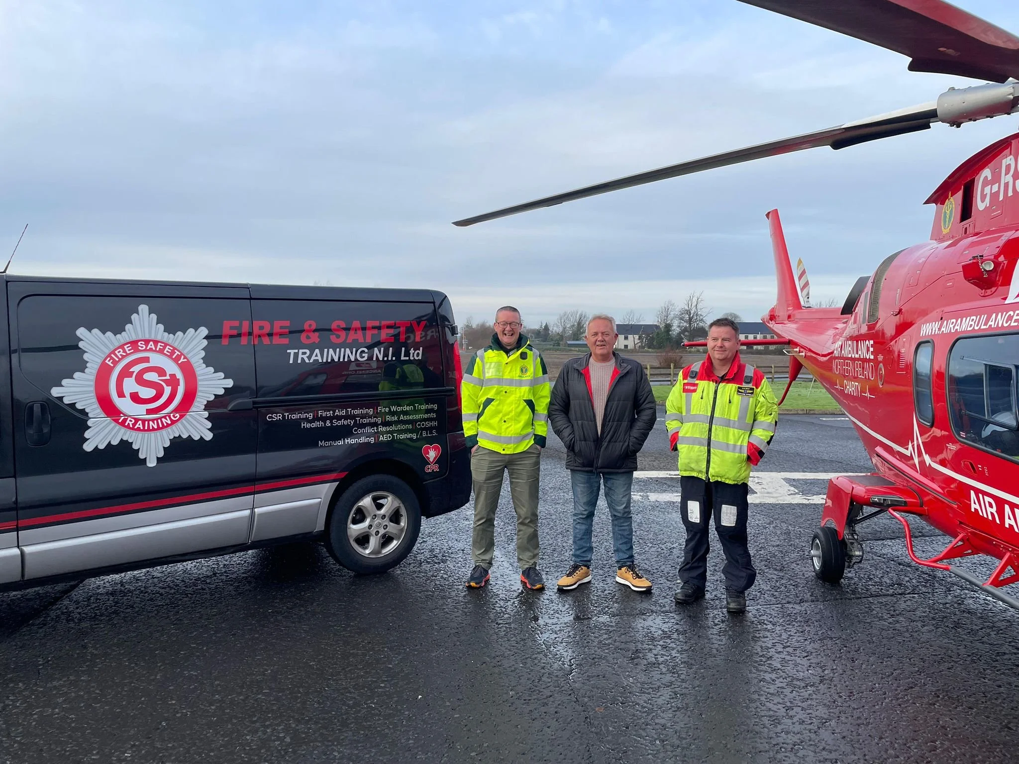 Supporting Life-Savers Specialist Fire Safety Training for Air Ambulance Northern Ireland