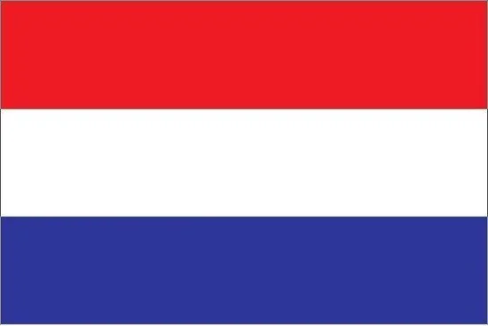 A flag with three horizontal stripes: red on top, white in the middle, and blue on the bottom.