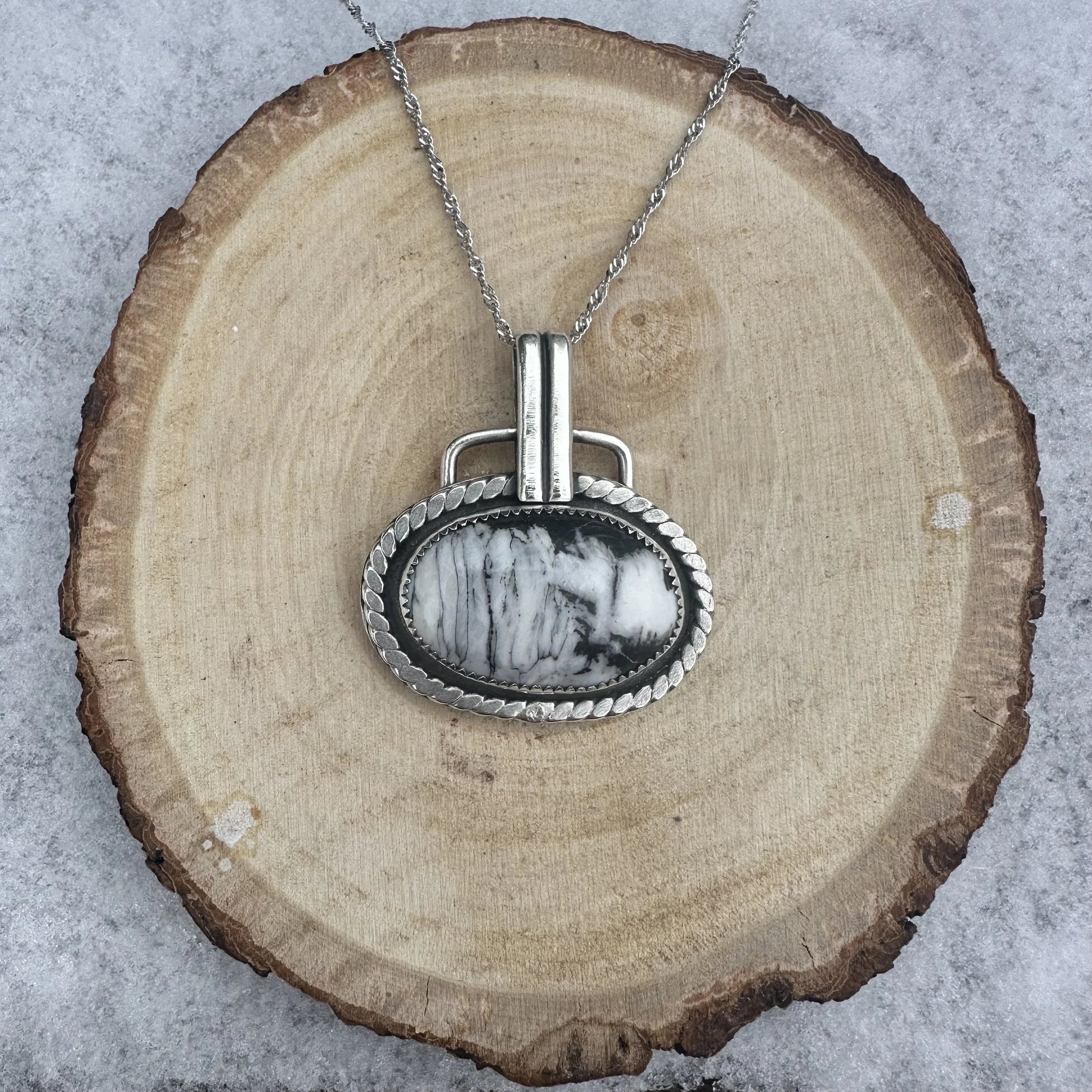 White Buffalo Turquoise 20" Chain