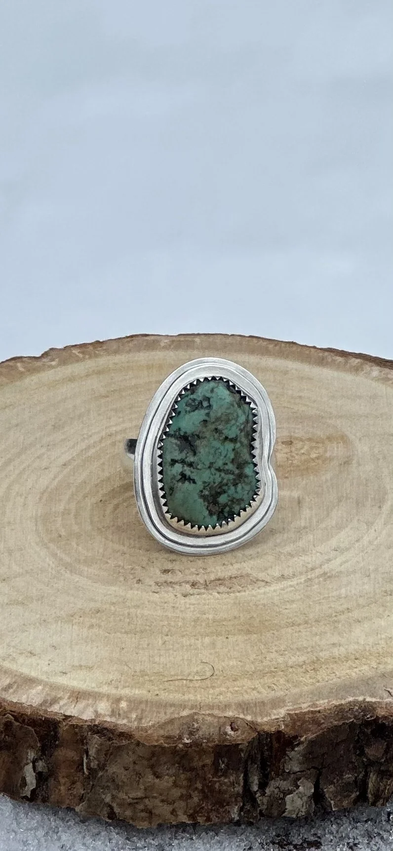 Green Turquoise Nugget, Size 7