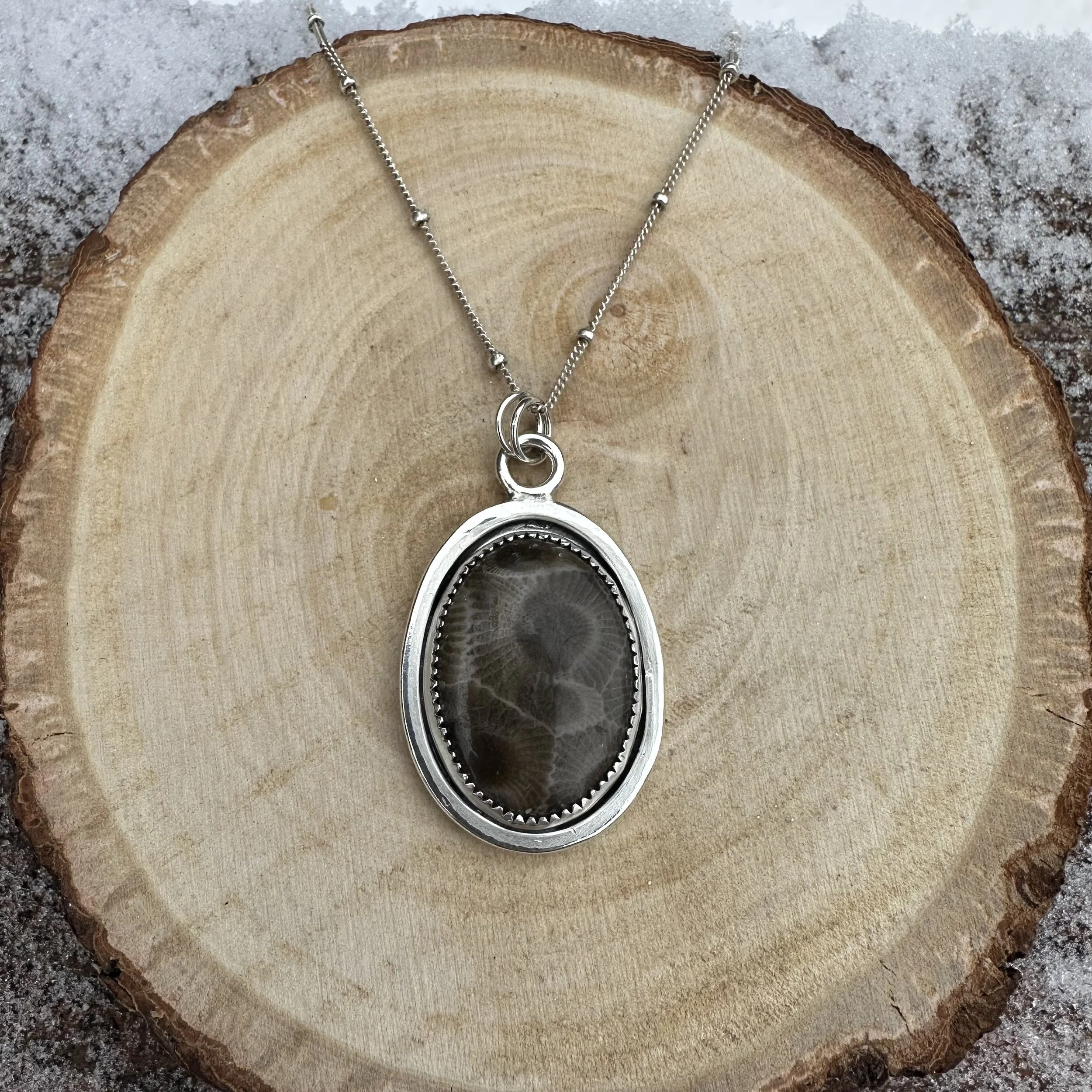 Petoskey Stone 20" Chain