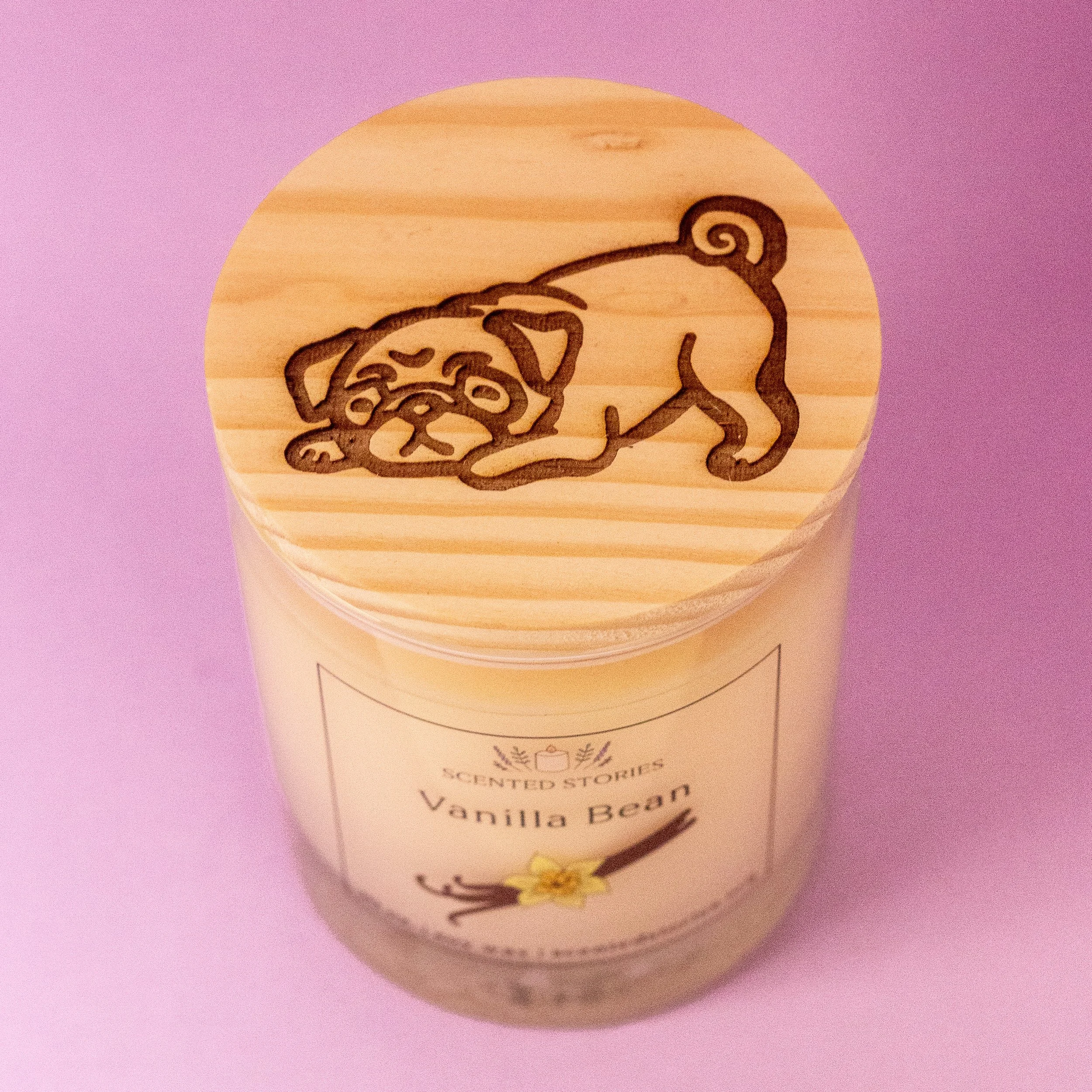 Pug Candle