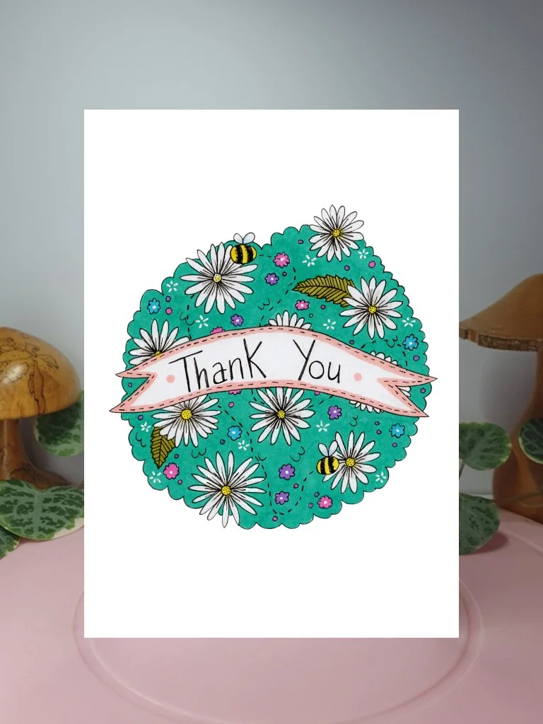 Thank You A6 greeting card