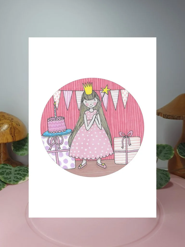 Princess A6 greeting card