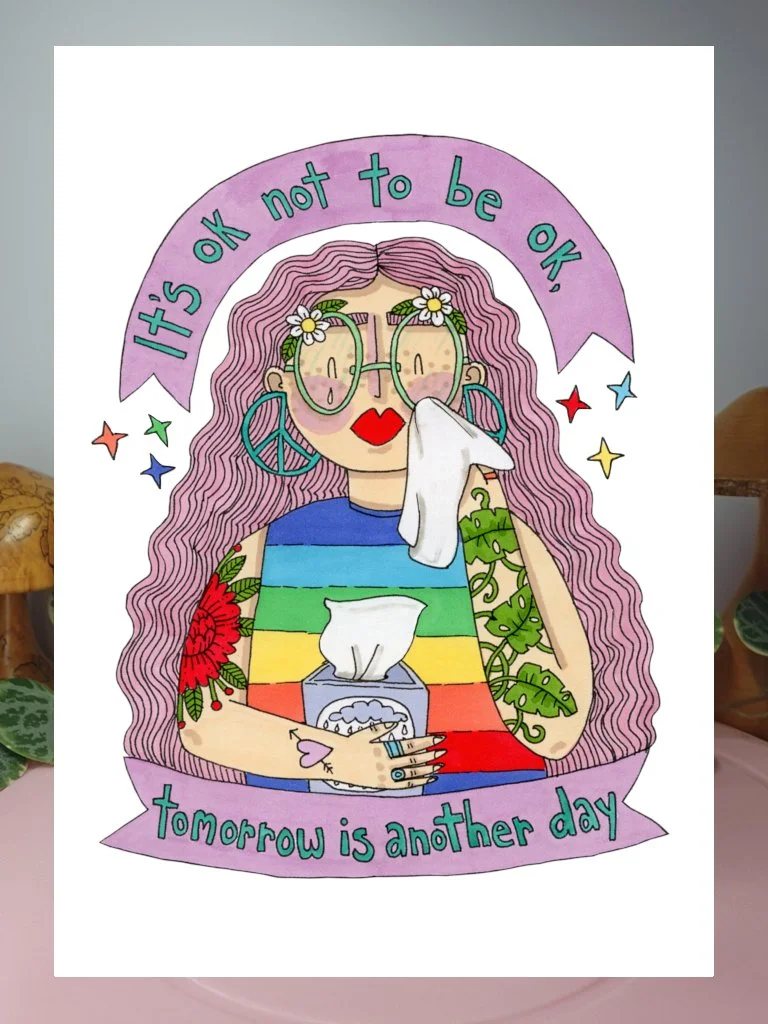 It's Ok Not to be Ok Giclée Art Print