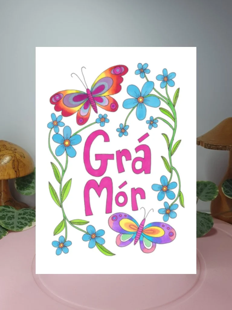 Grá Mór (Big Love) A6 greeting card