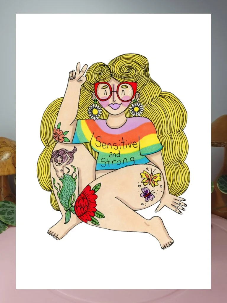 Sensitive and Strong Giclée Art Print