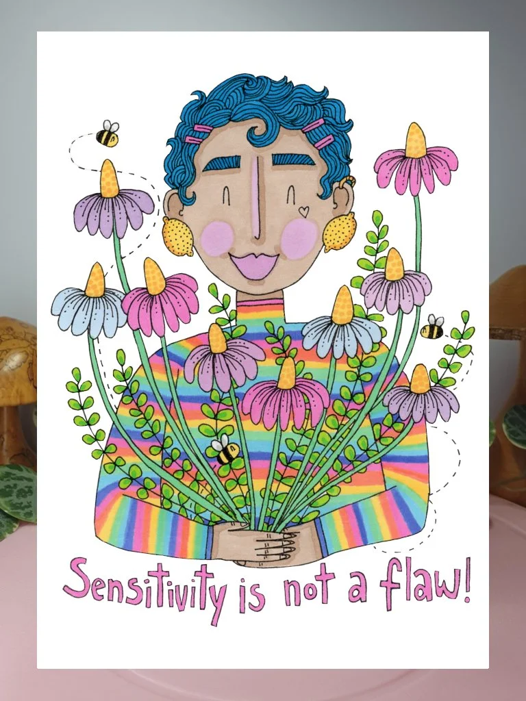 Sensitivity is Not a Flaw Giclée Art Print