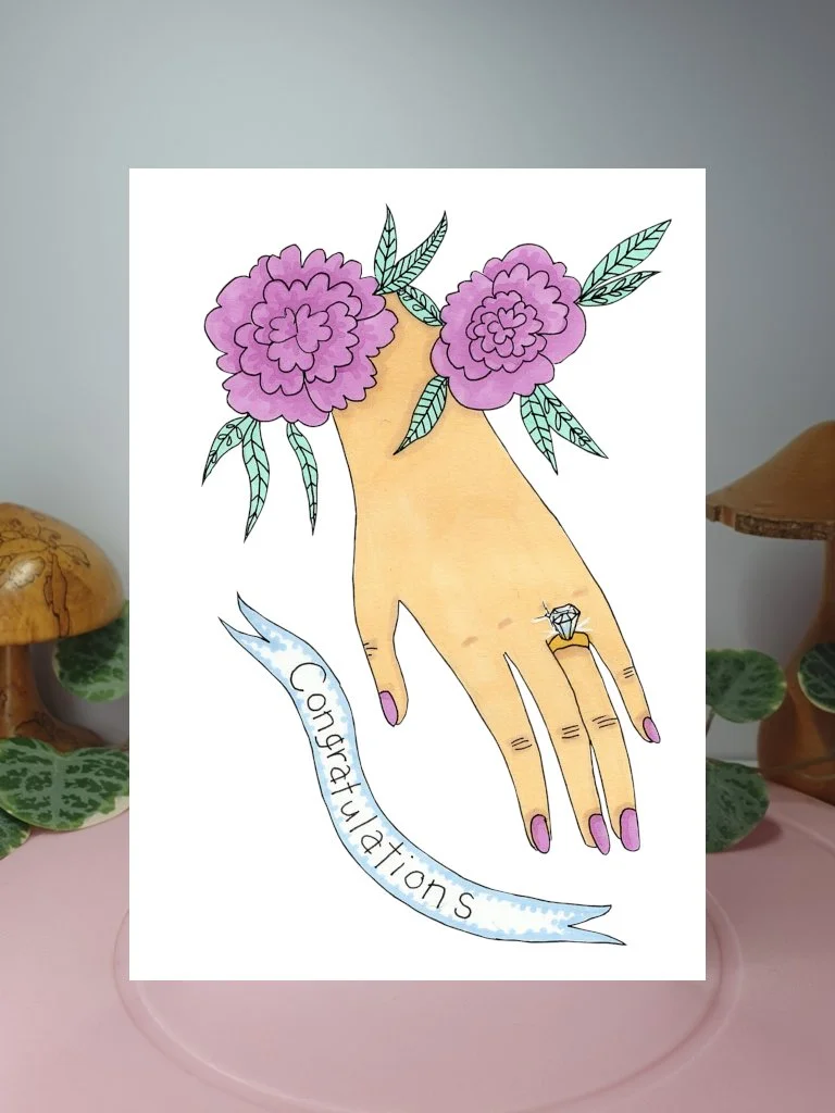 Congratulations A6 greeting card