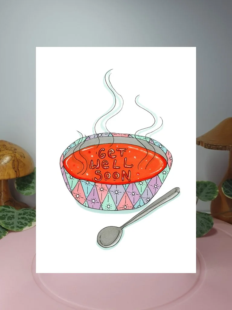 Get Well Soon A6 greeting card