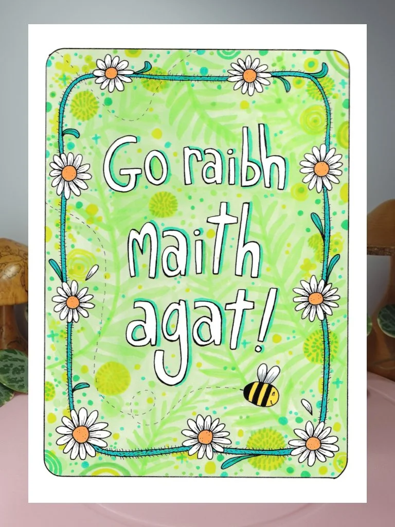 Go Raibh Maith Agat (Irish Thanks) Giclée Art Print