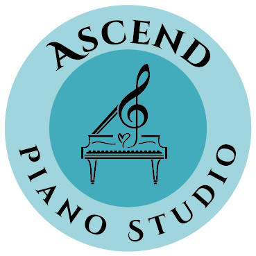 Ascend Piano Studio Logo Circle Piano Lessons in Saint Anthony Idaho