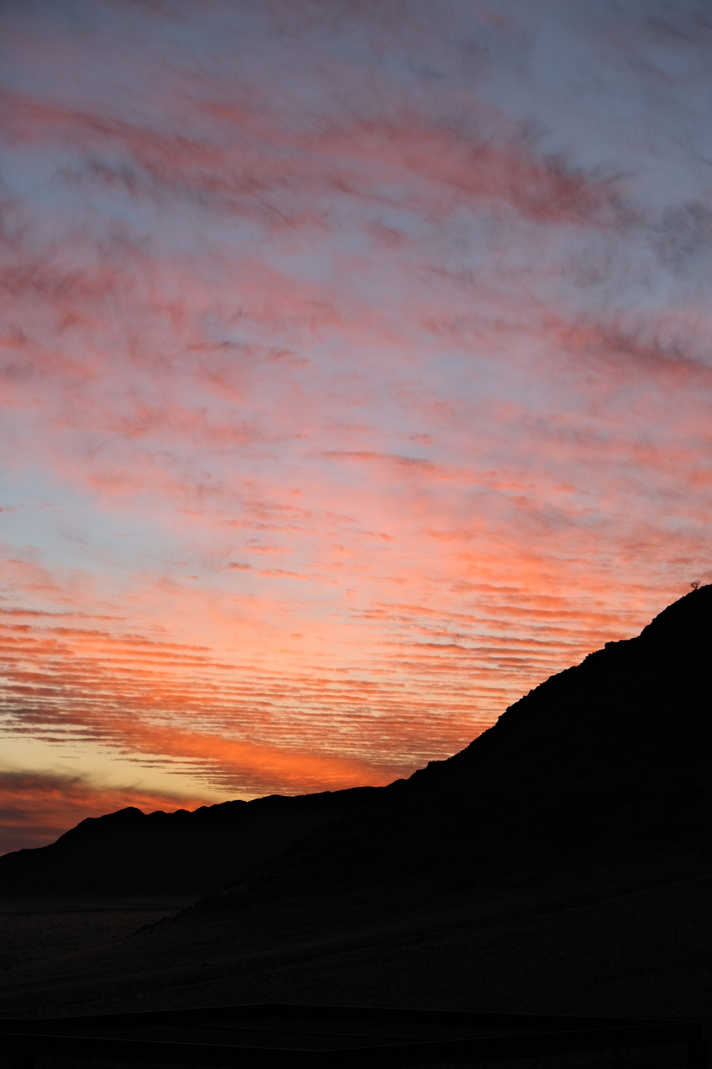 Sunset at Desert Hills Lodge in Namibia