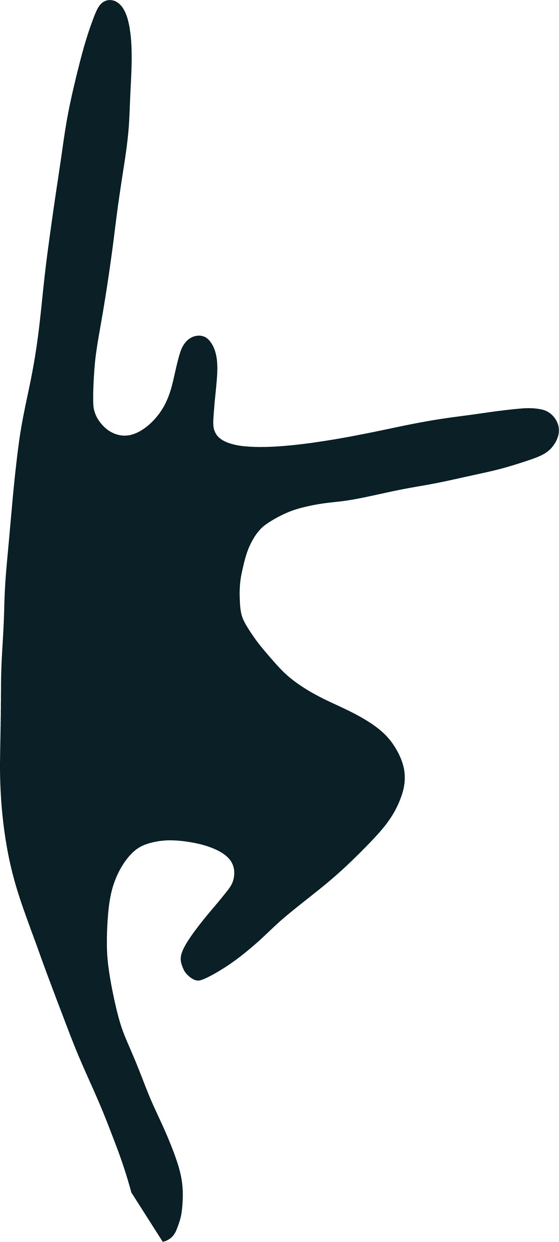 Silhouette of a person standing on one leg and stretching their arms above their head