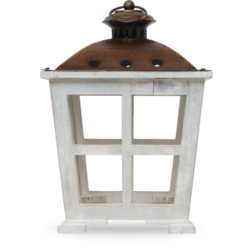 White Washed Lantern Shade