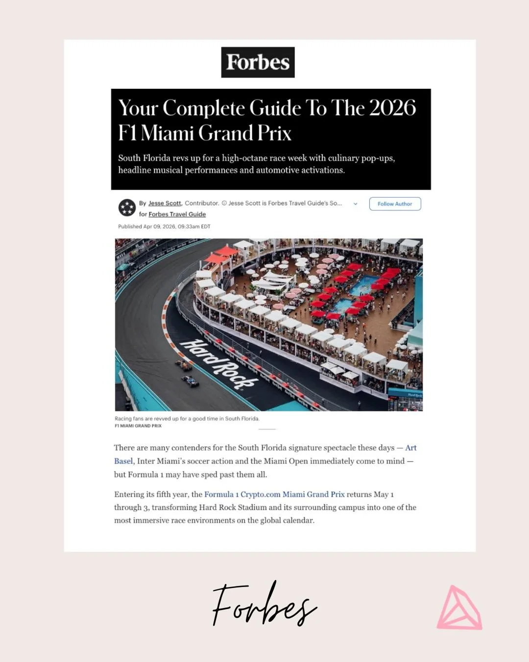 Race week calls for recovery done right🏎️. 

@carillonhotel is offering race-themed spa treatments all F1 Miami weekend because the best pitstop in South Florida isn&rsquo;t on the track, it&rsquo;s at the spa. 

Thank you, @jesserobertscott , for i