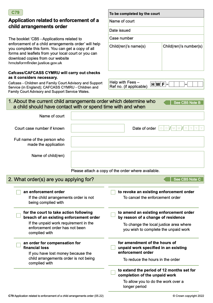 What are Child Arrangement Orders 