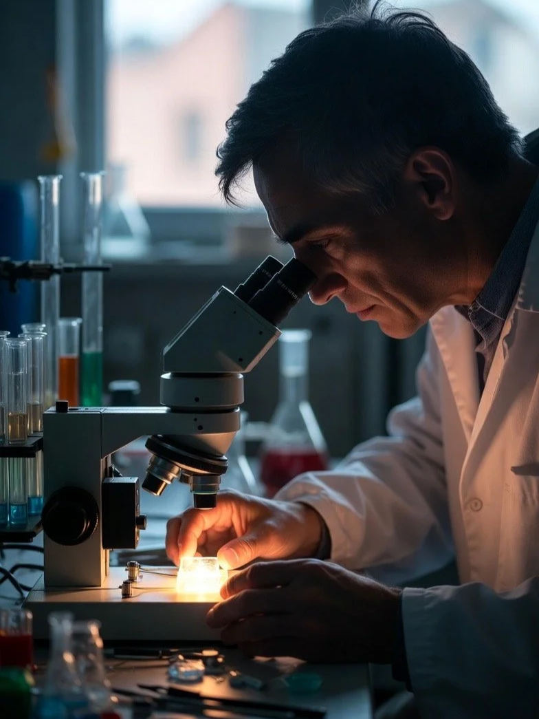 Recherche en laboratoire sur des matériaux de sécurité lumineuse pour infrastructures