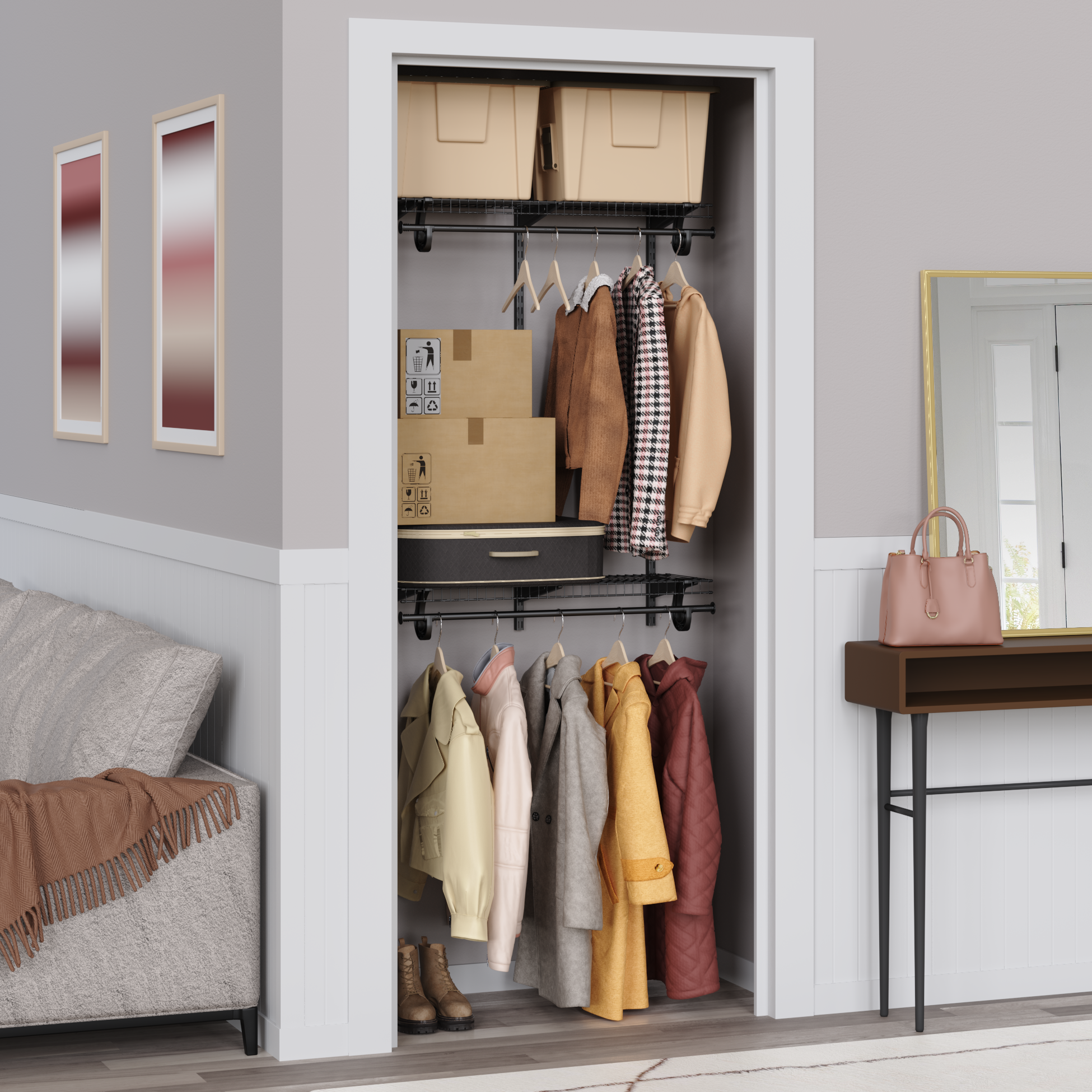 10000-07031_MaxLoad_3ft Double Hang Kit_Entry Closet.png