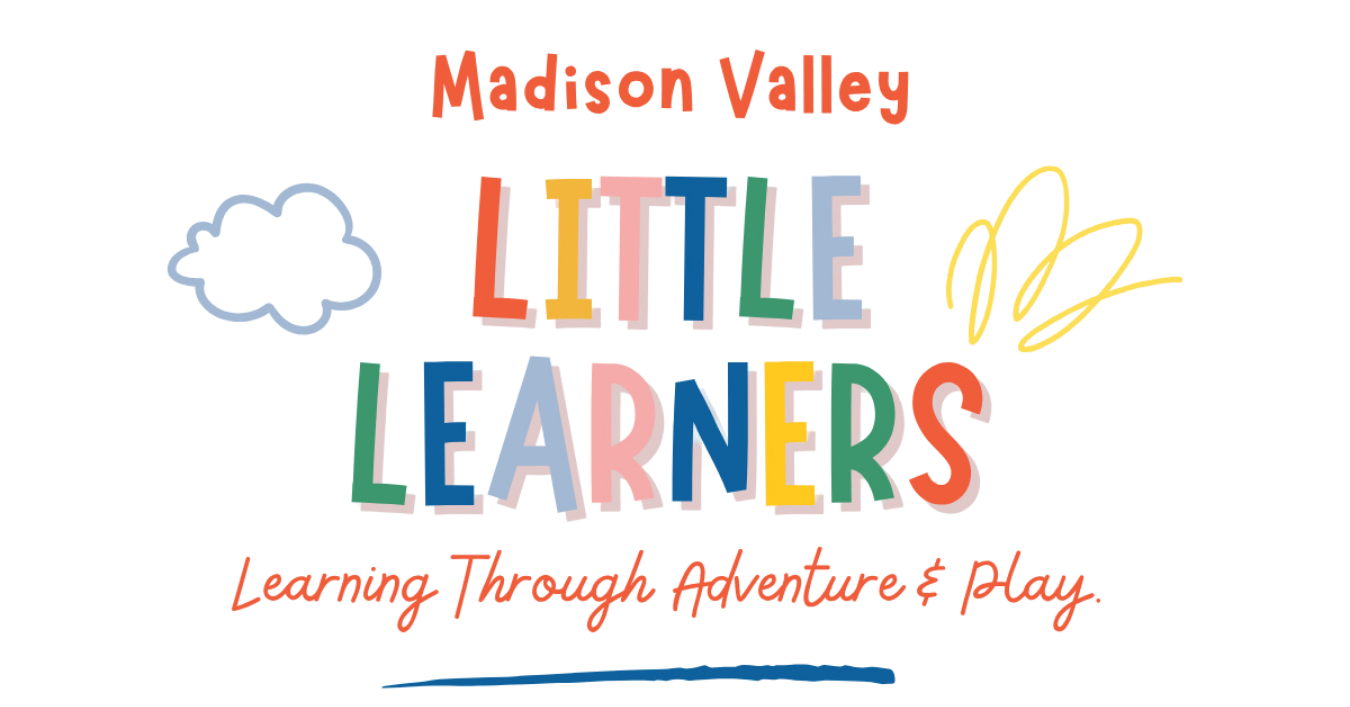 Colorful text that reads 'Madison Valley Live Lifelong Learners Learning Travel Adventure Play' with a blue and gray cloud icon on the left.
