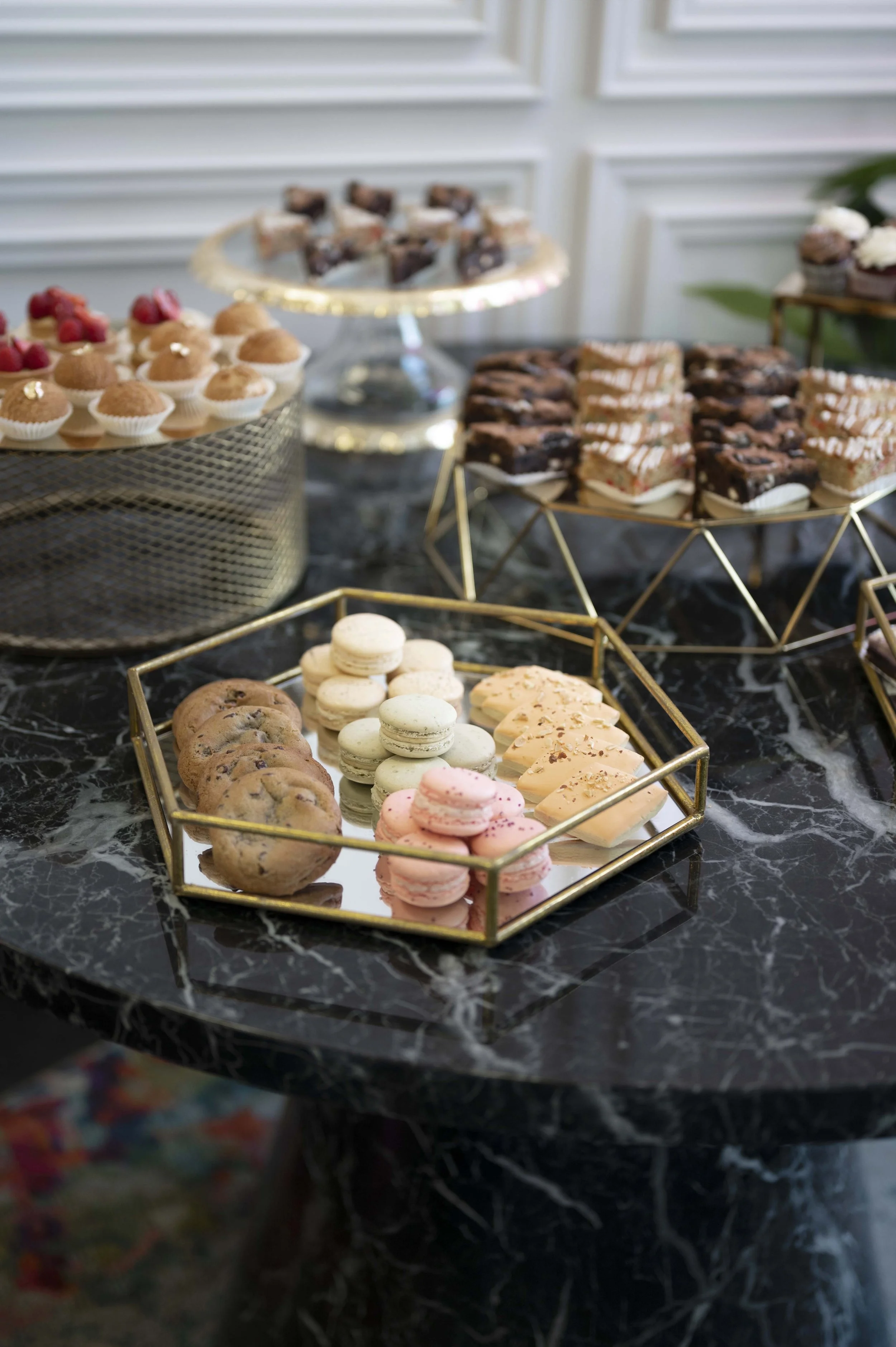 ECBG Cake Studio Wedding Cake Dessert Table