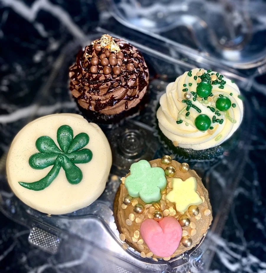 baileys irish cream cake - St. Patrick's Day cupcakes