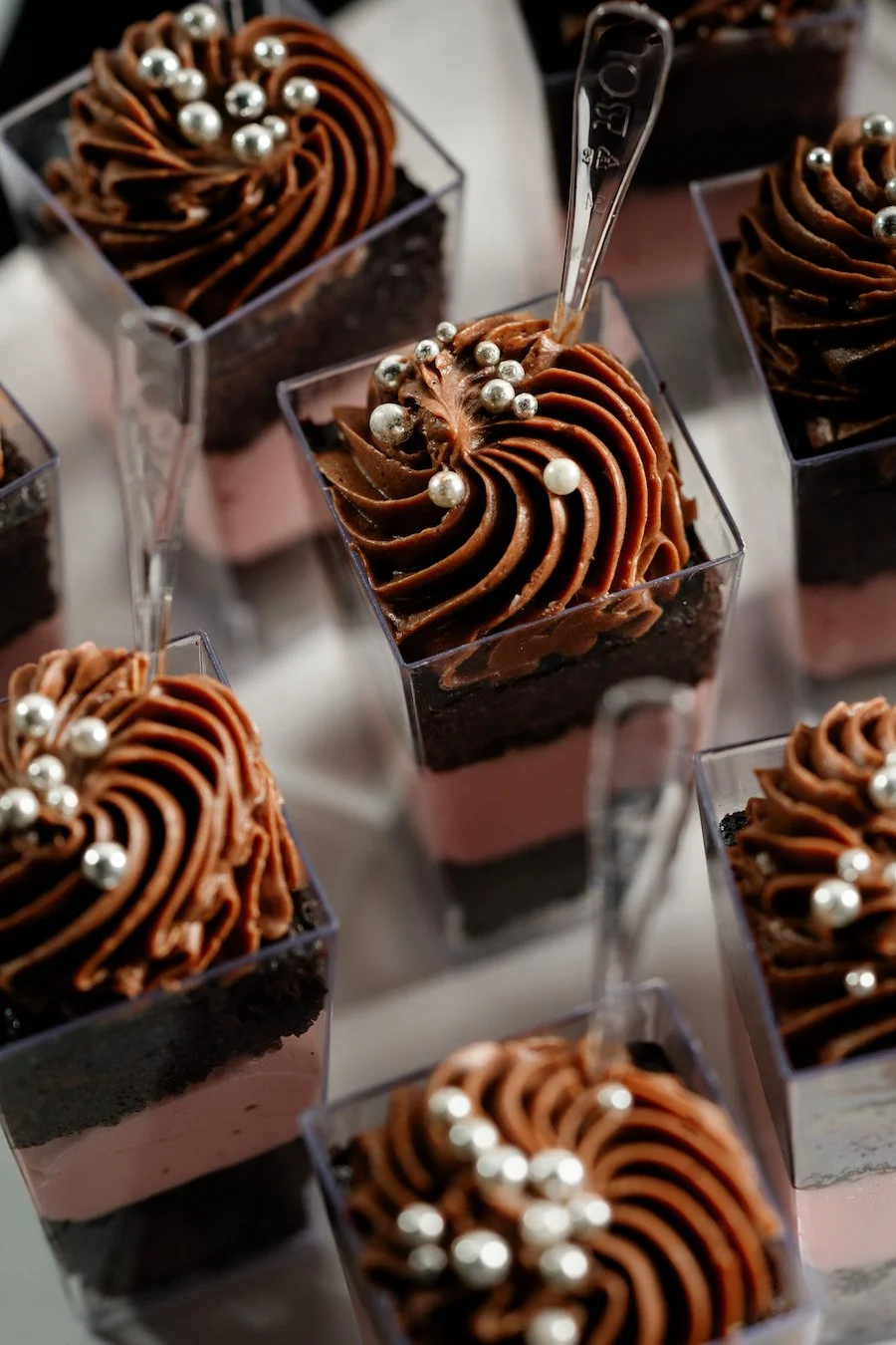 cake vs torte - mini desserts topped with frosting