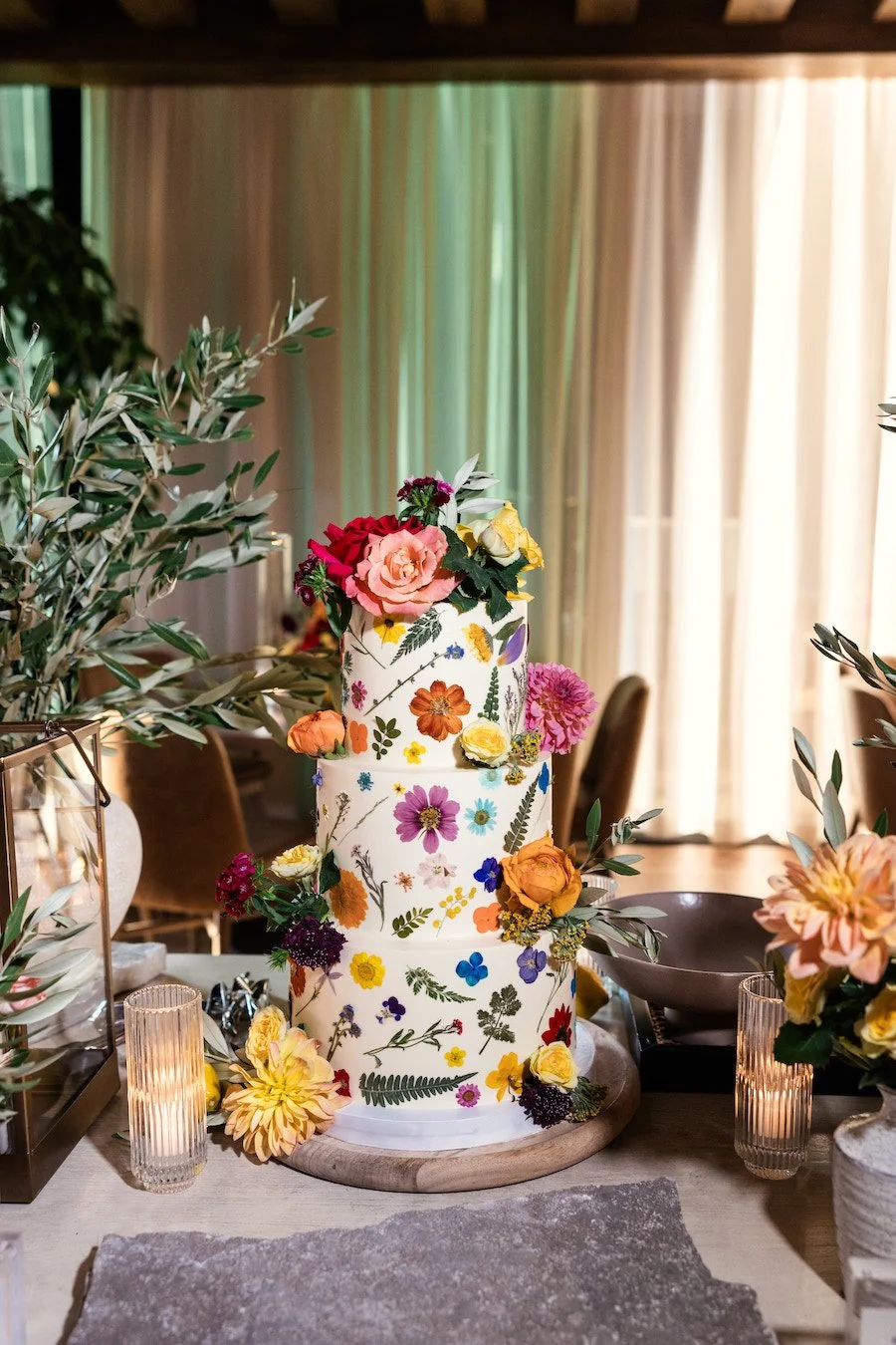 floral birthday cake / flower birthday cake