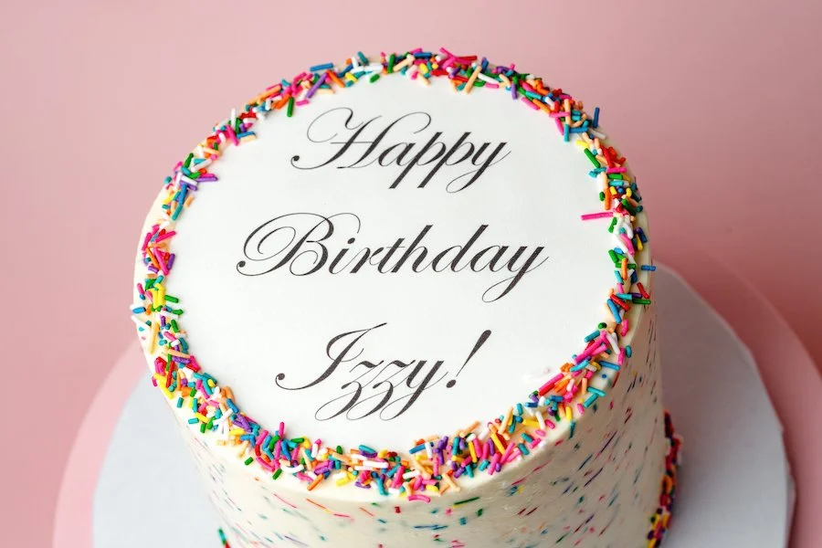 the best rainbow cake ideas for birthday parties - special message cake